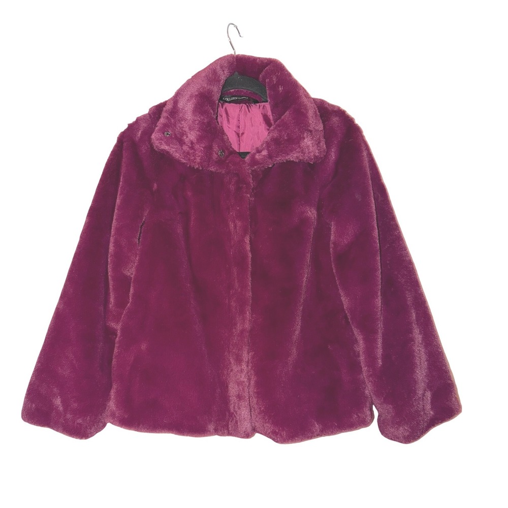 Colleen Lopez Faux Fur Coat‎ Jacket XXS